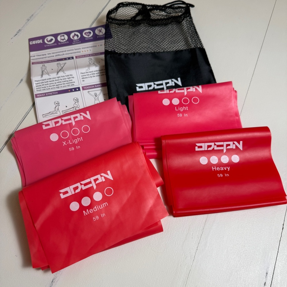 NWOT Resistance Bands in 4 different strengths